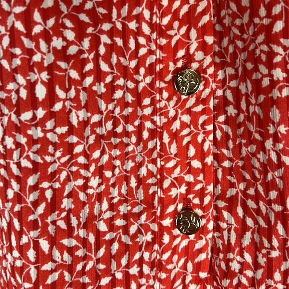 Draper James Red and White Floral Longsleeve Sundress - Picture 4 of 8